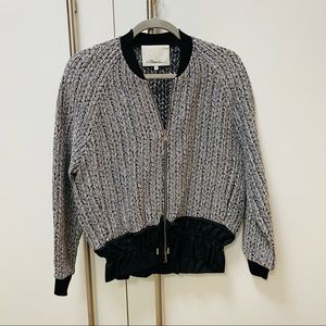 NWOT. 3.1 Phillip Lim Size 0 Zippered Jacket/Blazer in Rayon/Poly/Nylon Blend.